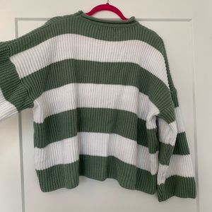 Oversized striped sweater